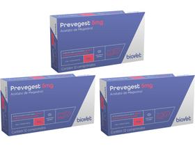 Prevegest 5mg - 12 Comprimidos - Biovet - 3 Unidades