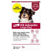 Prevenção de pulgas, carrapatos e mosquitos K9 Advantix para cães Prevenção de pulgas, carrapatos e mosquitos K9 Advantix para cães