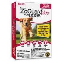 Prevenção de pulgas e carrapatos ZoGuard Plus para cães (45-88 lb)