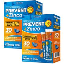 Prevent Vitamina C + Zinco 10mg Efervescente 30 Comprimidos Prevent Pharma Prevent Vitamina C + Zinco 10mg Efervescente 30 Comprimidos Prevent Pharma