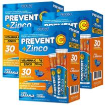 Prevent Vitamina C + Zinco 10mg Efervescente 30 Comprimidos Prevent Pharma
