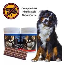 Prevents Dog - 16 Comprimidos Mastigáveis Sabor Carne - Antipulgas, Carrapatos e Sarnas para Cães
