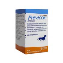 Previcox 57mg caixa 60 comprimidos analgesico osteo artrite