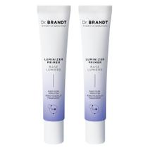 Primer Dr. Brandt Pores No More Luminizer, 30 ml, pacote com 2