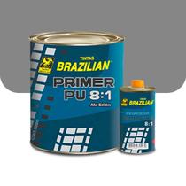 Primer Fundo Pu 8:1 Cinza Brazilian 900ml com Catalisador