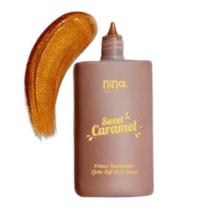 Primer Iluminador Sweet Caramel Bronzeado - Nina Makeup Primer Iluminador Sweet Caramel Bronzeado - Nina Makeup