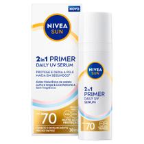 Primer Nivea Sun Daily UV Sérum 2 em 1 FPS 70 Sem Perfume 30ml