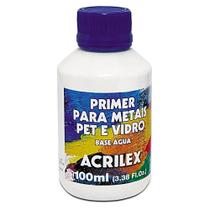 Primer p/ Metais Pet e Vidro 100ml Acrilex - ACRILEX - ARTISTICO