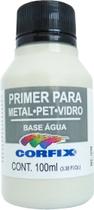 Primer P/ Metal Pet Vidro Base Água Corfix 100ml Areia - 311 Primer P/ Metal Pet Vidro Base Água Corfix 100ml Areia - 311