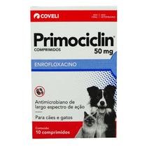 Primociclin 50mg com 10 comp para cães e gatos coveli