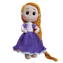 Princesa Amigurumi Crochê Artesanal em Linha de Algodão Princesa Amigurumi Crochê Artesanal em Linha de Algodão