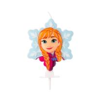 Princesa Anna Vela de Aniversário Frozen - Silver Festas - Silverplastic