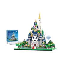 Princesa Castelo Blocos De Construção Brinquedo Diy Cidade Modelo Conjunto Ornamentos Criativos