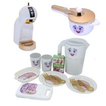 Princesa Cozinha Jantar Menina Air Fryer Brinquedo Café 14pç Princesa Cozinha Jantar Menina Air Fryer Brinquedo Café 14pç