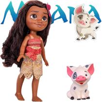 Princesa Moana Boneca Infantil Articulada Brincar E