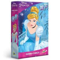 Princesa quebra cabeça 60 peças cinderela 2797