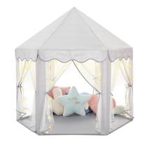 Princess Castle Tent Sumbababy Blue Hexagon para meninas