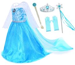 Princess Costume Party Chili, vestido de aniversário para meninas de 6 a 7 anos Princess Costume Party Chili, vestido de aniversário para meninas de 6 a 7 anos