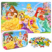 Princess Puzzles MZZOTOY 60 peças para crianças de 4 a 8 anos com caixa