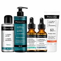 Principia Kit - Protetor Solar FPS60 + Sérum Mix-01 + Tônico + Gel de Limpeza + Sérum AH-2 Principia Kit - Protetor Solar FPS60 + Sérum Mix-01 + Tônico + Gel de Limpeza + Sérum AH-2