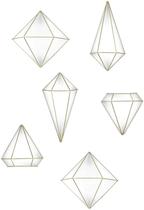 Prisma - conjunto decorativo 3d dourado