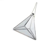 Prisma D'água Feng Shui Triangular 11,00 cm Vidro e Metal
