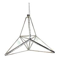 Prisma Dágua Feng Shui Estrela De 4 Pontas 12 Cm