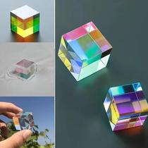 Prisma Divisor De Feixe Óptico RGB De Duas Cores X-Cube Presente Educacional De Física Prisma Divisor De Feixe Óptico RGB De Duas Cores X-Cube Presente Educacional De Física