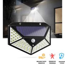 Prisma Luminária Solar 100 LEDs Original com Luz Forte e Sensor