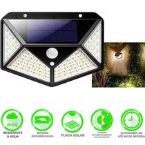 Prisma Luminária Solar Jardim 100 LEDs com Luz Forte e Sensor