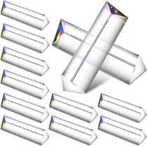 Prisma triplo de vidro óptico Kanayu de 4 polegadas transparente (pacote com 12)