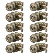 Privacy Door Knobs Lock Probrico Antique Brass, pacote com 10