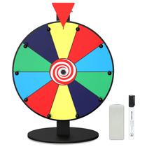 Prize Wheel Enayplon de 12 polegadas com suporte, marcadores apagáveis a seco