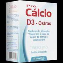 Pro-calcio d3 500 mg 60 cp calc+vit arte nativa