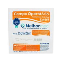 PRO - Campo Operatório MelhorMed 25x28cm com 2 Unidades Estéril com RX