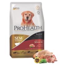 Pro health cães raças médias sênior frango e frutas 10,1 kg