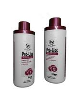 Pró-Liss Kit Para Escova Progressiva com Shampoo + Gloss 1l Well Hair