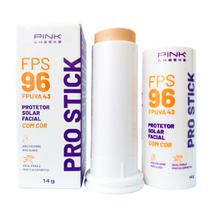Pro Stick Protetor Solar Facial Multifuncional FPS96 em Bastão com Cor PRO15 Pink Cheeks 14g