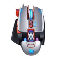 Pro V9 Gaming Mouse Usb Com Fio 3200dpi Ajustável 8 Botão Personalizado Rgb Mecânico