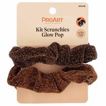 ProArt Glow Pop Kit - 2 Peças de Scrunchie Marrom