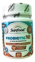 Probiotic10 800mg 60 caps Sfood 10 tipos de probioticos