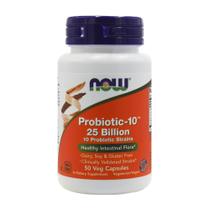 Probiótico 10 - 25 Bilhões (50 Vegetarian Capsules) - Now Foods