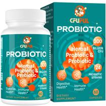 Probiótico com 300 Bilhões de CFU e 15 Ervas Orgânicas - 2 Meses de Suplementação Probiótico com 300 Bilhões de CFU e 15 Ervas Orgânicas - 2 Meses de Suplementação