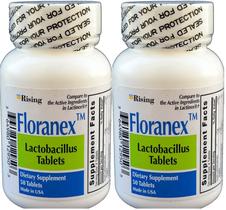 Probiótico Floranex para a saúde do cólon 50 comprimidos x 2