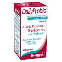 Probiótico HealthAid DailyProbio 10 bilhões UFC Prebiótico Vegano Probiótico HealthAid DailyProbio 10 bilhões UFC Prebiótico Vegano