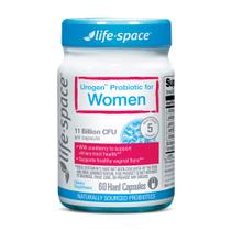 Probiótico Life-Space Urogen com cranberry para mulheres 60 cápsulas