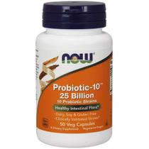 Probiótico - Now Foods - 25 Bilhões Flora Intestino 50 Caps