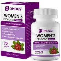 Probiótico OMOGS feminino com extrato de cranberry 90 bilhões de CFUs