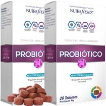 Probiotico Prebióticos Suplemento Alimentar Cães 40 Tabletes Nutrafases
