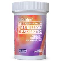 Probióticos BioEmblem 55 bilhões de CFU 45 cápsulas para mulheres e homens Probióticos BioEmblem 55 bilhões de CFU 45 cápsulas para mulheres e homens